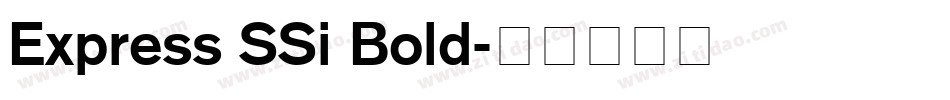 Express SSi Bold字体转换